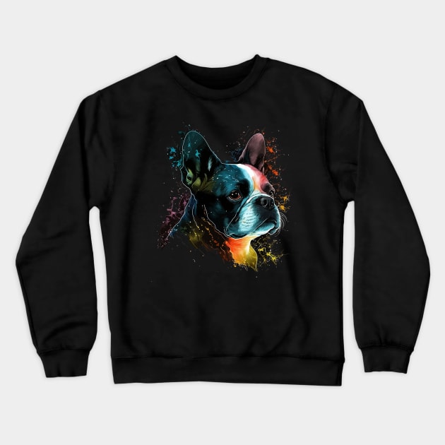 Boston Terrier Crewneck Sweatshirt by JH Mart